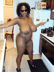 Old Black Whores - Perfect black whores on the kitchen, the first