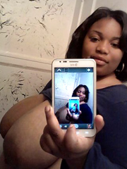 Big Black Tits Self Shot - Black women with big boobs in self-shot pictures
